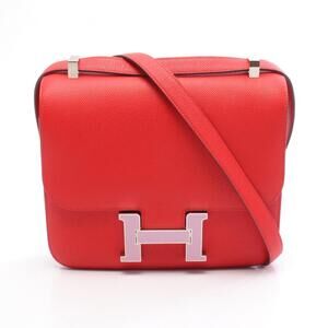 Hermes Hermès Constance 3 24 Shoulder Bag/Handbag Leather Epsom Women's Red